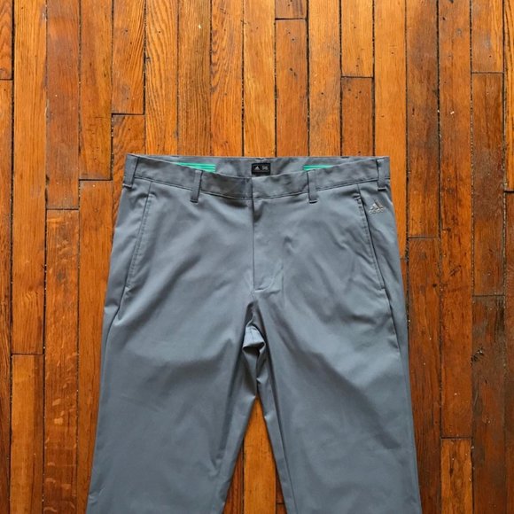 Adidas Golf Puremotion 2016 Men Light Grey White Three Stripe Athletic Pants - Picture 3 of 4